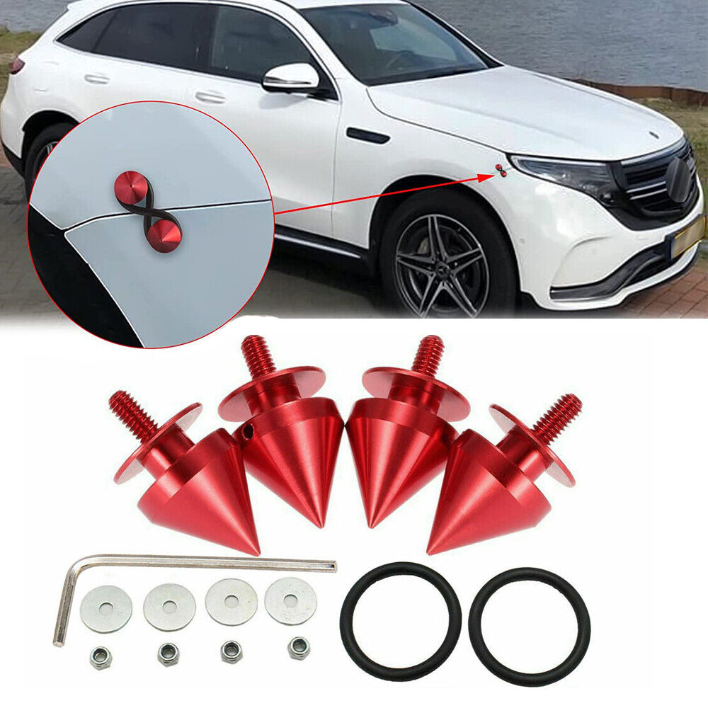 Red Quick Release Fasteners For Bumpers Trunk Fender Hatch Lids Red Quick Release Fasteners For Bumpers Trunk Fender Hatch Lids