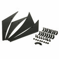 Universal Front Bumper Lip Diffuser Splitter Fins Spoiler Canards Valence chin