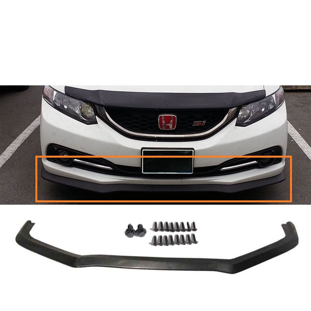 Honda Civic 4 doors 2013-2015 V-Limited Style PU Front Bumper Lip